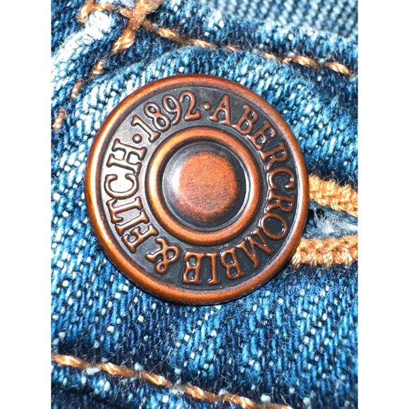 Abercrombie Fitch Size 0 Y2K Stretch Bootcut Jeans Low Rise Vintage Denim - Picture 10 of 12